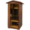 Red Cedar Single Outdoor Sauna Outdoor Indoor Wooden Sauna Room