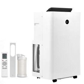 Portable Air Conditioner, 12000 BTU ASHRAE (8150 BTU SACC) 4-in-1 Standing Cooling Ac Unit, LED Touch Panel & Remote Control, 24h Timer, Cooling